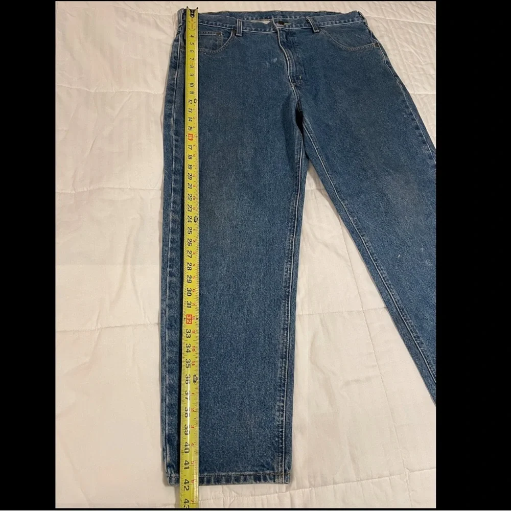 Vintage Carhartt Work Jeans Mens 40x30 Relaxed Fit B17 DST Thrashed Distressed